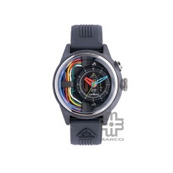 [Pre-Order] The Electricianz CARBON Z 42mm ZZ-A1A/05-CRD Black Rubber Band Men Watch