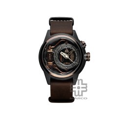 [Pre-Order] The Electricianz MOKAZ 42mm ZZ-A1C/05-NLC Brown Leather Band Men Watch