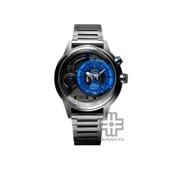 [Pre-Order] The Electricianz STONE Z 45mm ZZ-A3C/02-MSS Dark Grey Metal Band Men Watch