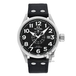 TW Steel VS2-48MM Black Textile Band Men Watch