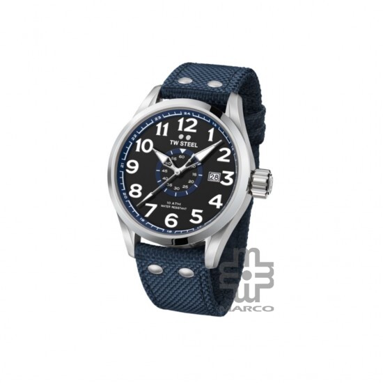 TW Steel VS32-48MM Blue Textile Band Men Watch