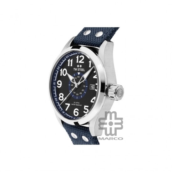 TW Steel VS32-48MM Blue Textile Band Men Watch