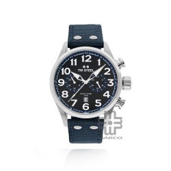 TW Steel VS38-48MM Dark Blue Textile Band Men Watch