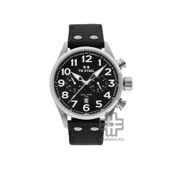 TW Steel VS8-48MM Black Textile Band Men Watch