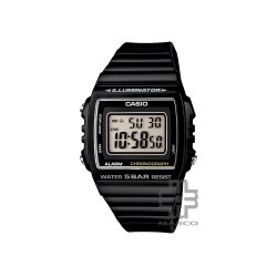 Casio General W-215H-1AV Black Resin Band Unisex Youth Watch