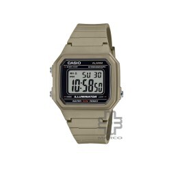 Casio General W-217H-5AV Beige Resin Band Men Watch