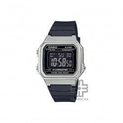 Casio General W-217HM-7BV Black Resin Band Watch