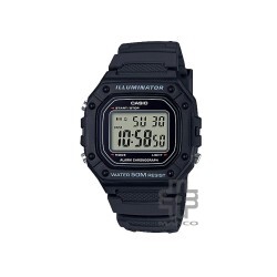 Casio General W-218H-1AV Black Resin Band Men Youth Watch