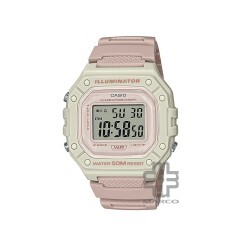 Casio General W-218HC-4A2V Dusty Pink Resin Band Men Youth Watch