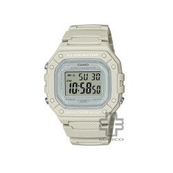 Casio General W-218HC-8AV Gray Resin Band Men Youth Watch