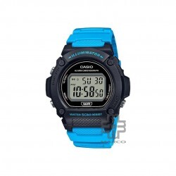 Casio General W-219H-2A2V Blue Resin Band Men Youth Watch