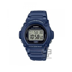 Casio General W-219H-2AV Navy Blue Resin Band Men Youth Watch