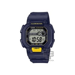 Casio General W-737H-2AV Dark Blue Resin Band Youth Watch