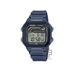 Casio General WS-1600H-2AV Blue Resin Band Men Watch