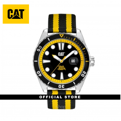 CAT HIGHWAY YR-141-64-124 BLACK NYLON STRAP MEN WATCH