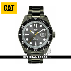 CAT HIGHWAY YR-151-15-525 GREY STAINLESS STEEL STRAP MEN WATCH