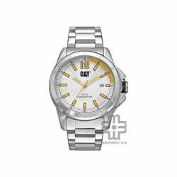 Caterpillar BIG TWIST 24| YW-141-11-237 | White Stainless Steel l | Analog Watch | 100M WR | 42MM | 2Y Warranty