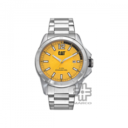 Caterpillar BIG TWIST 24| YW-141-11-731 | Yellow Stainless Steel l | Analog Watch | 100M WR | 42MM | 2Y Warranty